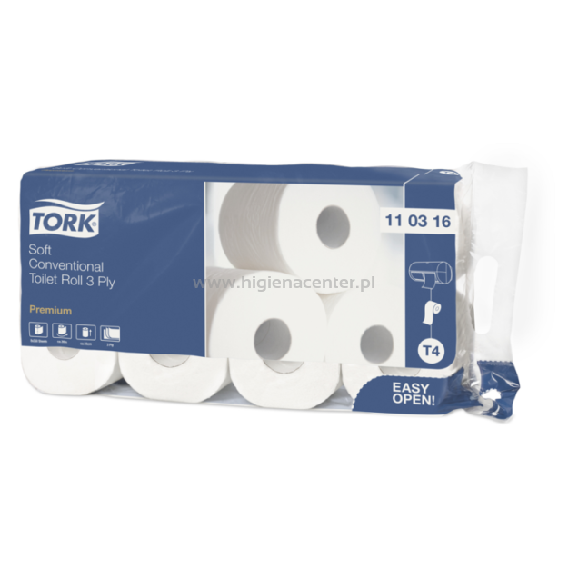 110316 Tork miękki papier toaletowy w roli konwencjonalnej Premium - biały T4